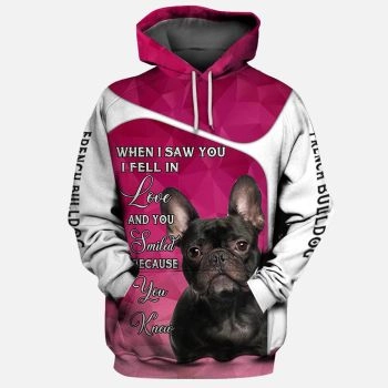 Classical And Elegance Pink Dog Pattern Animals Hoodie