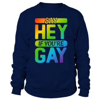 Say Hey If Youre Gay LGBT Sweatshirt