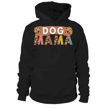 Dog Mama Leopard Mothers Day Hoodies