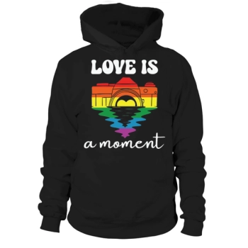Love Is A Moment Camera Hoodies