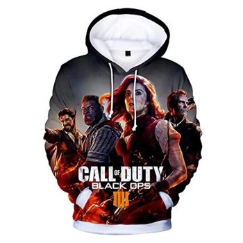 Call of Duty Hoodies &#8211; Black Ops 4 3D Full Print Call of Duty Hooded Drawstring Sweaters