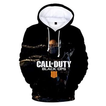Call of Duty Hoodies &#8211; Black Ops 4 3D Full Print Long Sleeve Call of Duty Hooded Drawstring Sweaters