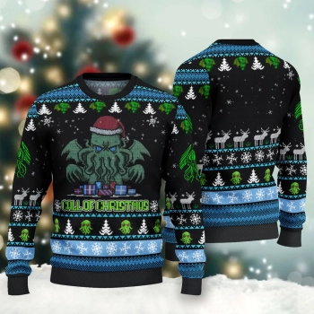 Call Of Cthulhu Ugly Christmas Sweater Tshirt Hoodie Apparel,Christmas Ugly Sweater