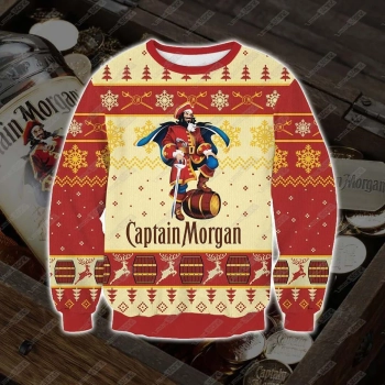 Captain Morgan Print Ugly Christmas Sweater Tshirt Hoodie Apparel,Christmas Ugly Sweater