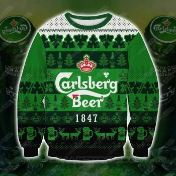 Carlsberg 3D Print Christmas Sweater