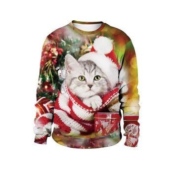 Cat Merry Christmas Sweater