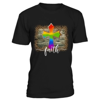 LGBT Sublimation Cross Faith