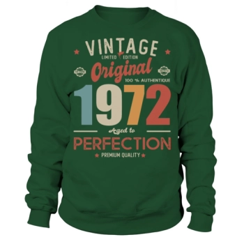 1972 Vintage Original 50th Birthday Sweatshirt