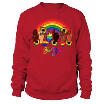 Be You Pride Month Rainbow Sweatshirt