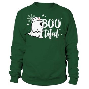 Bootiful Boo Nurse Funny Halloween Sweatshirt