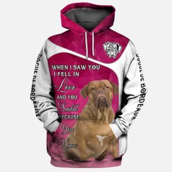 Precious Pink Dog Pattern Animals Hoodie