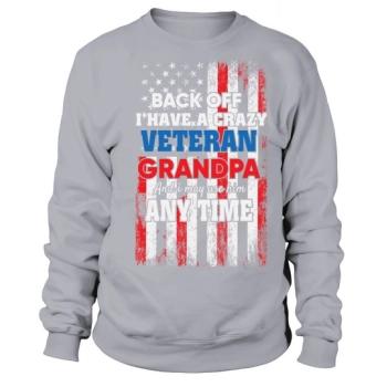 Veterans Grandpa American Flag Sweatshirt