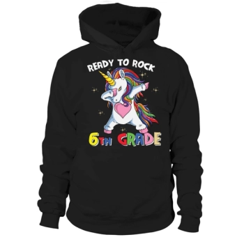 Back to School Ready to Rock 6th Grade Hoodies