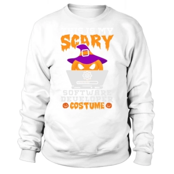 This Is My Scary School Software Developer Halloween Costume Sweatshirt