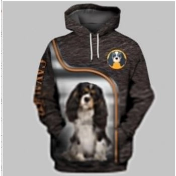 Gorgeous Brown Dog Pattern Animals Hoodie