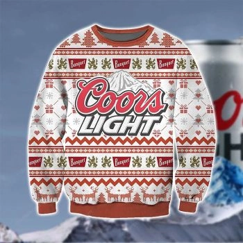 Coors Light 3D Print Christmas Sweater