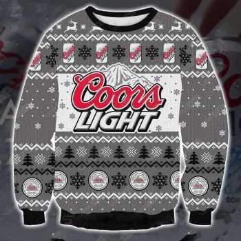 Coors Light beer 3D Print Christmas Sweater Tshirt Hoodie Apparel,Christmas Ugly Sweater