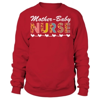 Mother Baby Nurse Leopard Mothers Sweatshirt