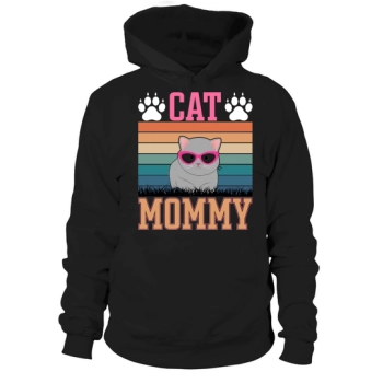 Mother Day Cat Mommy Hoodies