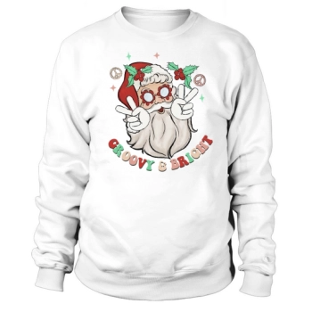 Hippie Christmas Groovy and Bright Sweatshirt