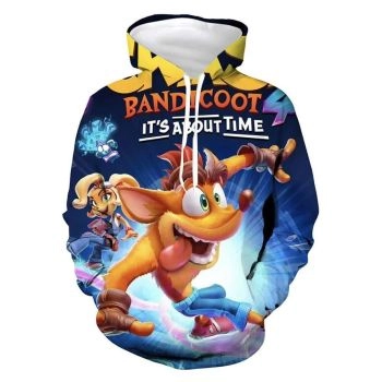 Crash Bandicoot Hoodie Sweatshirt Hooded Pullover