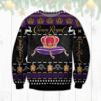 Crown Royal Alcohol Black Ugly Sweater