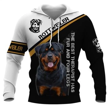 Fashion And Gorgeous Black White Dog Pattern Animals Hoodie