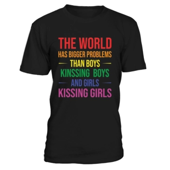 The world has bigger problems than boys kissing boys and girls kissing girls.