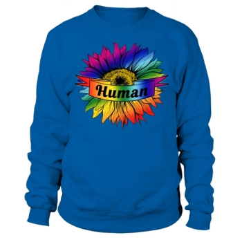 Human Pride Sunflower Sublimation Sweatshirt