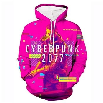 Cyberpunk 2077 Hoodie &#8211; 3D Print Unisex Patterned Pullover Sweatshirt