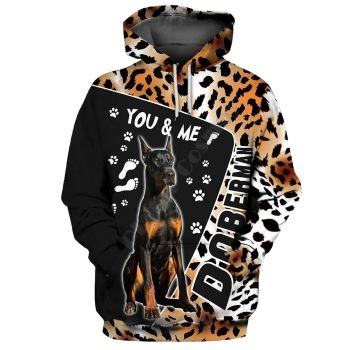 Precious Black Brown Dog Pattern Animals Hoodie