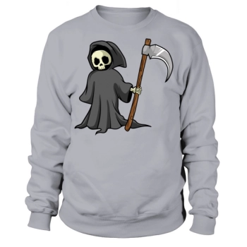 Halloween Cartoon Grim Reaper Sweatshirt