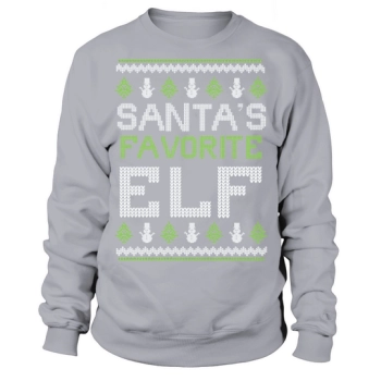 Ugly Christmas Santas Favorite Elf Sweatshirt