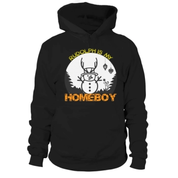 Rudolph Is My Homeboy Christmas Hoodies