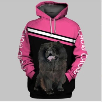 Generous And Beautiful Pink Dog Pattern Animals Hoodie