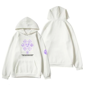 Generous Genshin Impact Game Raiden Shogun White Hoodie