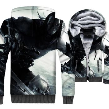 Darksiders Jackets &#8211; Darksiders Game Series Death Reaper Super Cool 3D Fleece Jacket