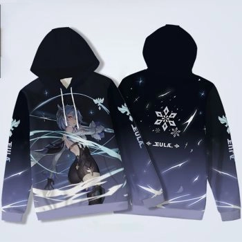 Fashion Genshin Impact Eula Anime Hoodie