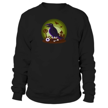Halloween Party Horror Raven Sweatshirt