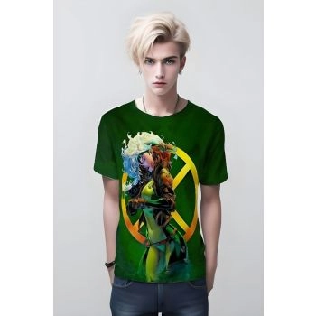 Rogue from X Men Shirt - Rebel Like Rogue in Green