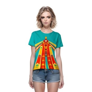 A Ripped and Distressed Look: Green Iron Man Ripped T-shirt