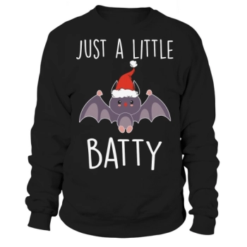 Just a Little Batty Santa Sweatshirt