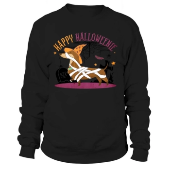 Happy Halloweenie Dachshund Halloween Sweatshirt