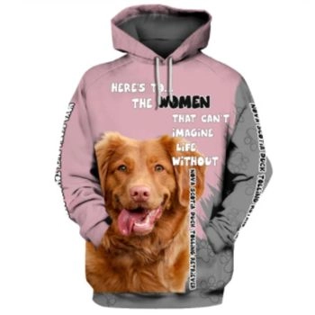  Precious Pink Dog Pattern Animals Hoodie