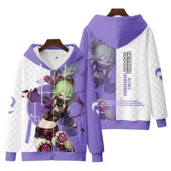 Versatile Genshin Impact Kuninuki Anime Zip-Up Hoodie