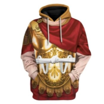 Popular Yellow Red Dog Pattern Animals Hoodie