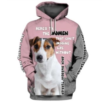  Street Pink Dog Pattern Animals Hoodie