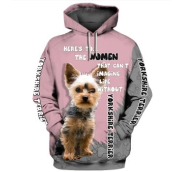  Popular Pink Dog Pattern Animals Hoodie