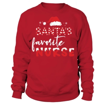 Santa's Favorite Nurse Christmas Sweatshirt