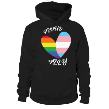 Proud Ally LGBT Heart Gay Hoodies